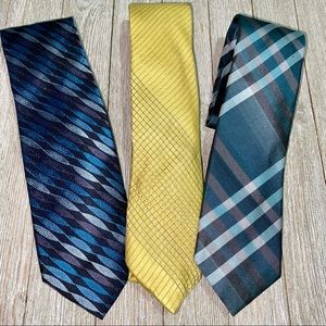 Set Of 3 Van Heusen Slim Ties